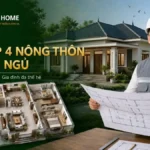 Bản Vẽ Nhà Cấp 4 Nông Thôn 3 Phòng Ngủ Tối Ưu Diện Tích