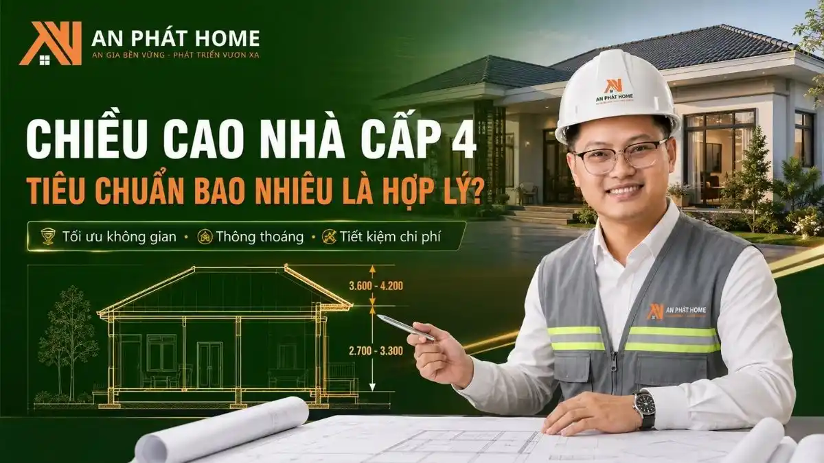 Chiều Cao Nhà Cấp 4_ Tiêu Chuẩn Bao Nhiêu Là Hợp Lý