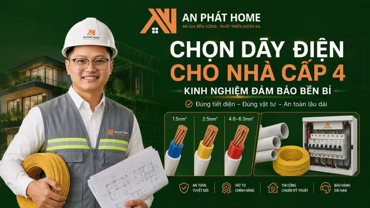 Chọn Dây Điện Cho Nhà Cấp 4_ Kinh Nghiệm Đảm Bảo Bền Bỉ