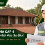 Mẫu Nhà Cấp 4 Nông Thôn Ngày Xưa (Ba Gian) Giữ Nét Truyền Thống