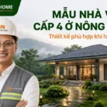 Mẫu Nhà Vườn Cấp 4 Ở Nông Thôn_ Thiết Kế Phù Hợp Khí Hậu Bảo Lộc