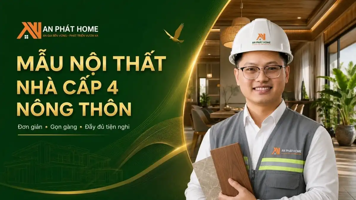 Mẫu Nội Thất Nhà Cấp 4 Nông Thôn Đơn Giản, Đầy Đủ Tiện Nghi