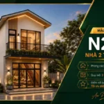 Nhà 2 tầng mái chữ A N2T02