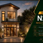 Nhà 2 tầng mái chữ A N2T10