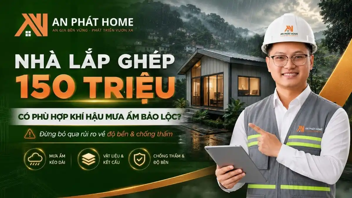 Nhà Lắp Ghép 150 Triệu_ Có Phù Hợp Khí Hậu Mưa Ẩm Bảo Lộc