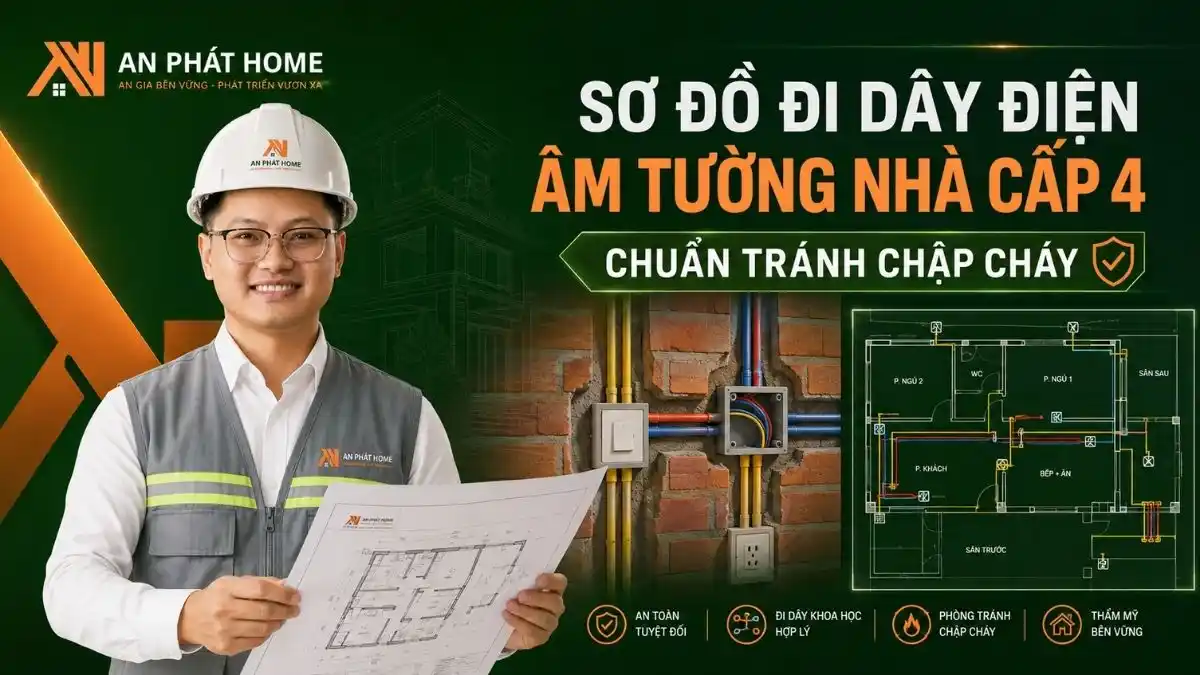 Sơ Đồ Đi Điện Âm Tường Nhà Cấp 4 Chuẩn Tránh Chập Cháy