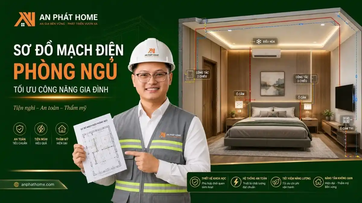 Sơ Đồ Mạch Điện Phòng Ngủ Tối Ưu Công Năng Gia Đình