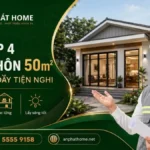 Thiết Kế Nhà Cấp 4 Nông Thôn 50m2 Nhỏ Gọn Nhưng Đầy Tiện Nghi