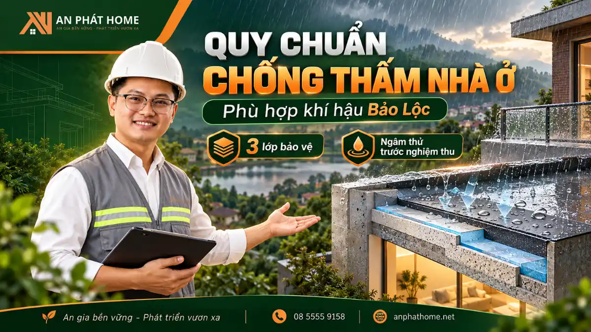 Quy Chuẩn Chống Thấm Nhà Ở Phù Hợp Khí Hậu Bảo Lộc _ An Phát Home