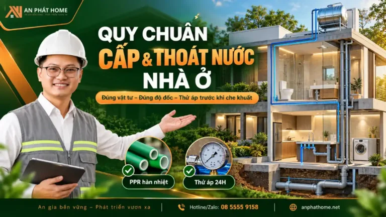 Quy Chuẩn Hệ Thống Cấp & Thoát Nước Nhà Ở An Toàn An Phát Home